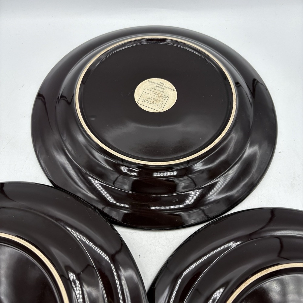 Mikasa Gourmet Basics Dinner Plates 11.25" Stoneware Spector Blue Set of 3 - Picture 9 of 9